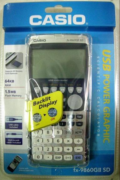 CALCULATOR วิทยาศาสตร์ Casio Fx9860 GII SD สามารถเพิ่มหน่วยความจำได้